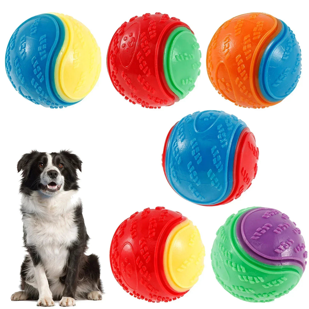 1/3Pcs Interactive Toys for Pet Dogs Chew Toys for Dogs To Grind Their Teeth and Have Fun Rubber Sounding Balls