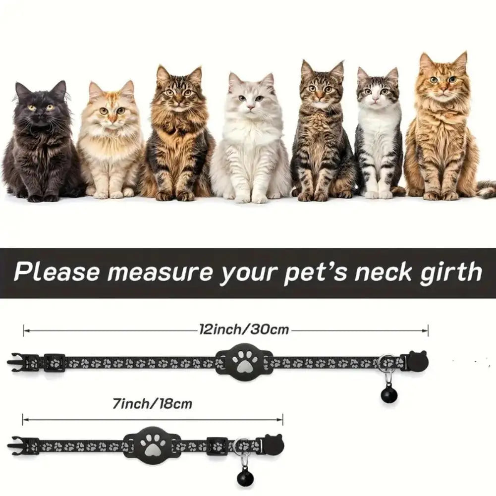 Accurate Positioning Night Reflective Adjustable Collar Pet Tracking GPS Positioning Collar Phone APP Lightweight Cat Tracker