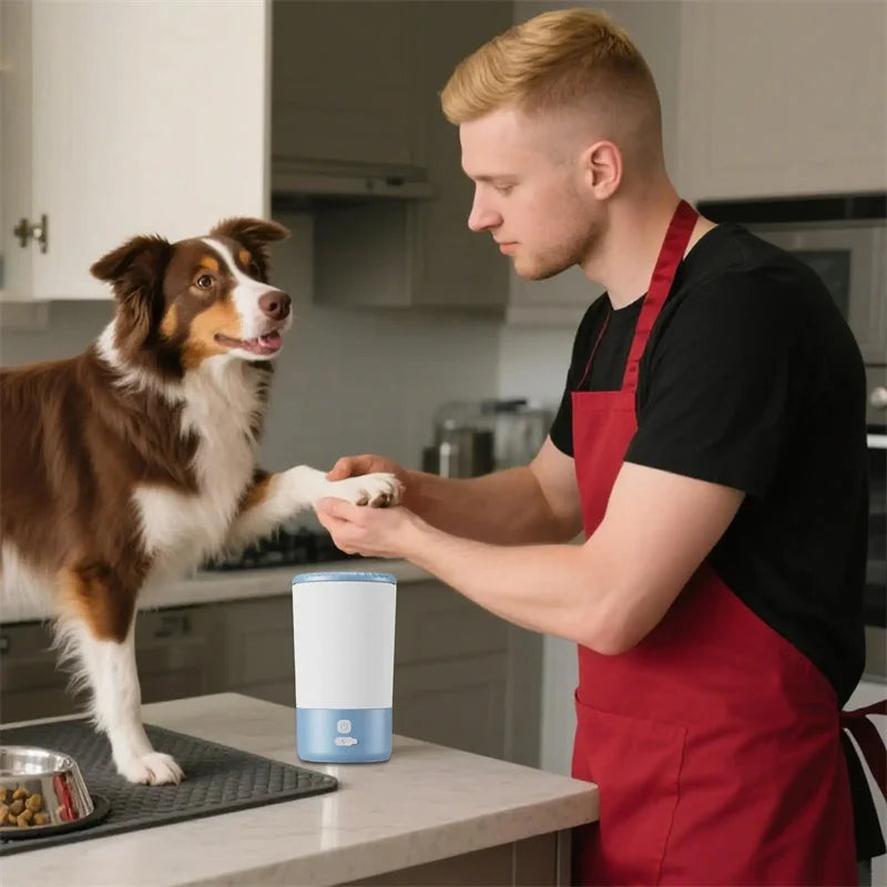 Zavero™ Auto Paw Cleaner — USB Rechargeable Silicone Washer