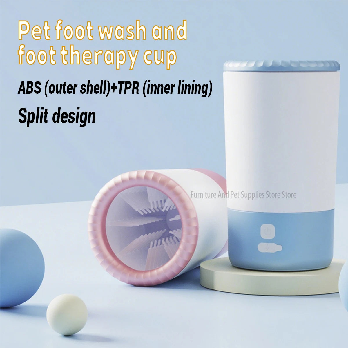Zavero™ Electric Paw Washer — Quiet Waterproof Foot Cleaner