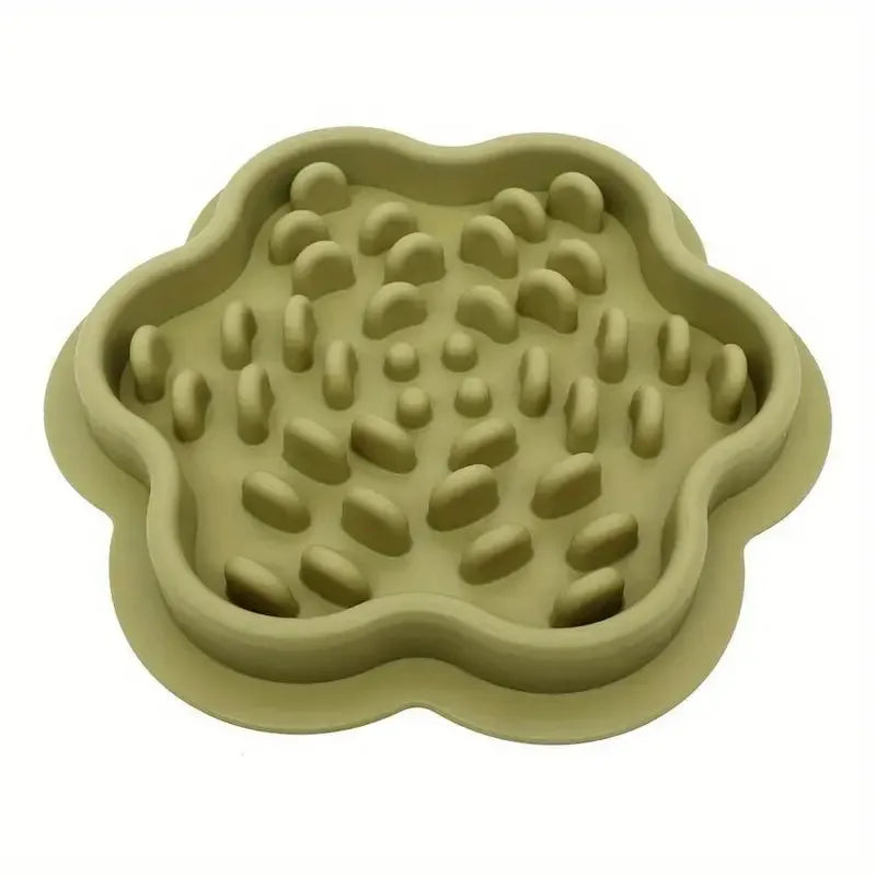 Pet Slow Down Eating Feeder Dish - Interactive Pet Food Bowl - Silicone Material - Suitable for Dogs Cat