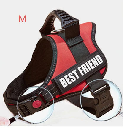 New Dog Harness High Quality Nylon Adjustable Custom ID Dog Name Small Large Dog Vest Harness Halloween Dog Supplies