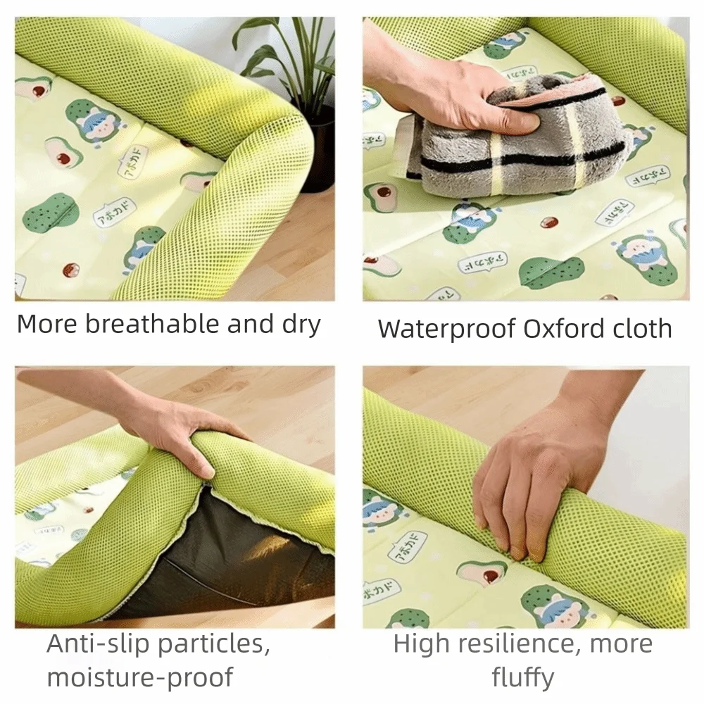 Zavero™ Cooling Pet Sleep Pad — Breathable Neck-Support Mat