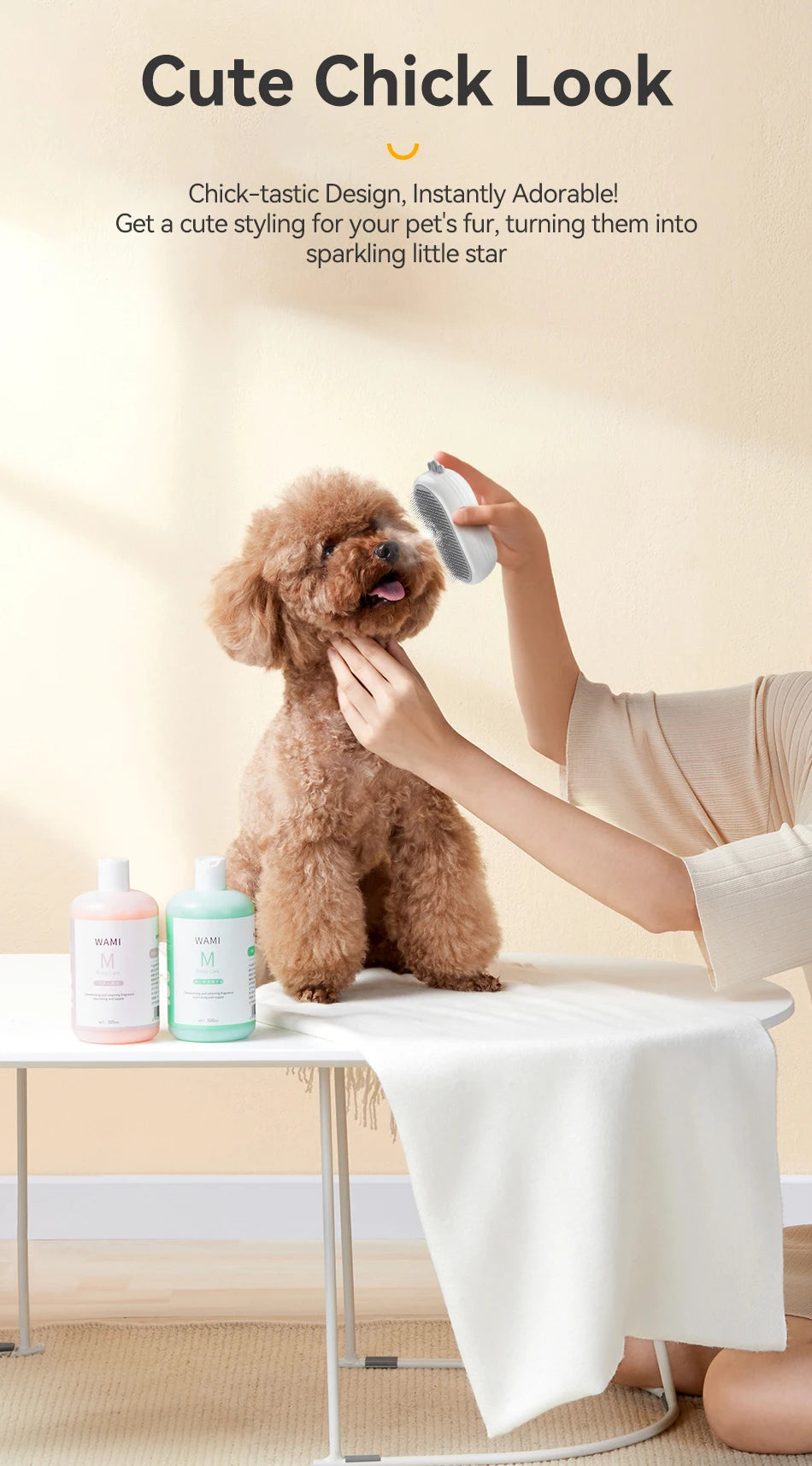 ROJECO Cat Steam Brush Pet Hair Comb Electric Sprayer Cat Hair Brushes for Massage Wireless Cat Dog Hair Brush Grooming Supplies