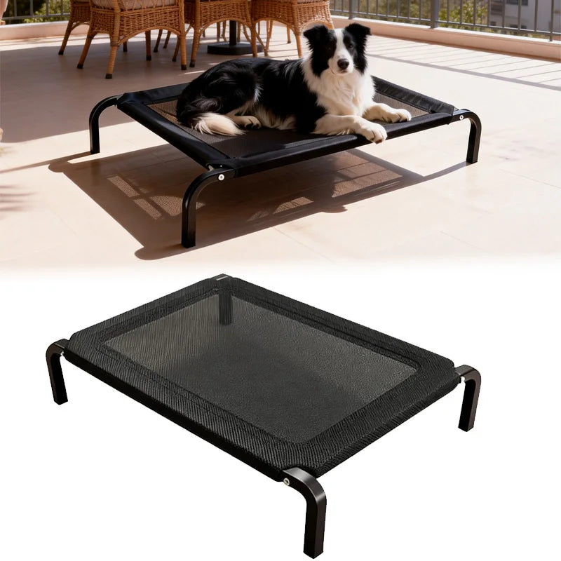 Zavero™ Elevated Outdoor Dog Bed — Non-Slip Moisture-Proof Nest