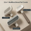 Pet Hair Remover Dog Brush 3 in 1 Undercoat Rake Dog grooming Detangler Slicker Skin Friendly for Puppy Cat Matted Fur Removal