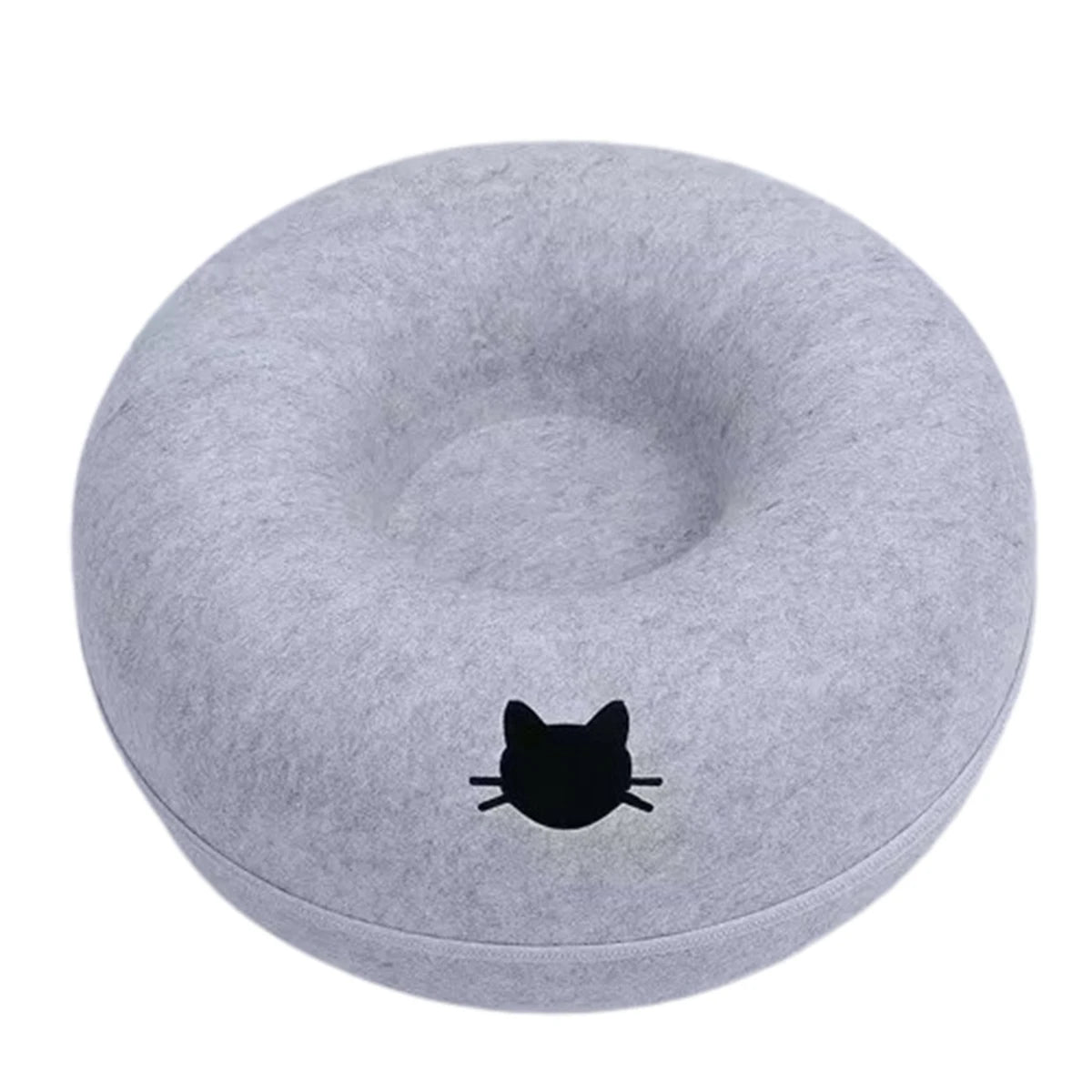 Zavero™ Cat Tunnel Nest Bed — Felt Scratcher Donut Sleeping Toy