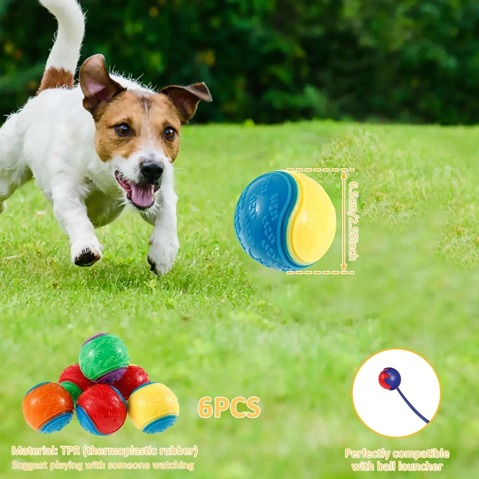 1/3Pcs Interactive Toys for Pet Dogs Chew Toys for Dogs To Grind Their Teeth and Have Fun Rubber Sounding Balls
