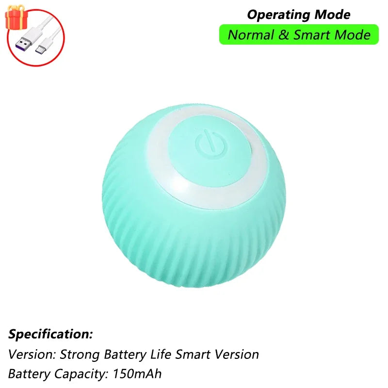 Zavero™ Auto-Roll Cat Ball — Rechargeable Smart Play