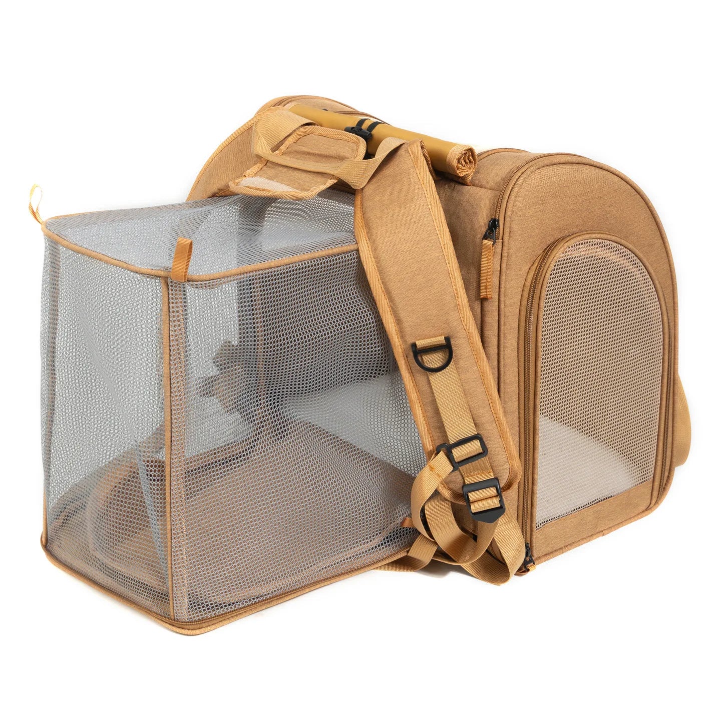 Portable Cat Backpack Expandable Large Capacity Pet Backpack Foldable