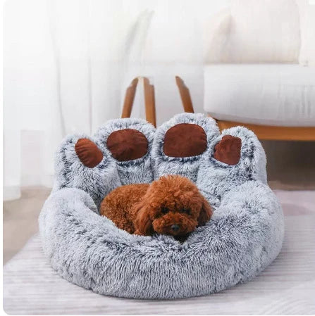 Zavero™ Fluffy Winter Pet Sofa — Cozy Blanket Bed for Dogs & Cats
